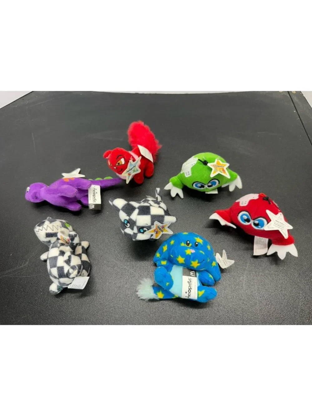 Neopets McDonald's 2004-2005 Vintage Plush Lot of 7 Stuffed Animals